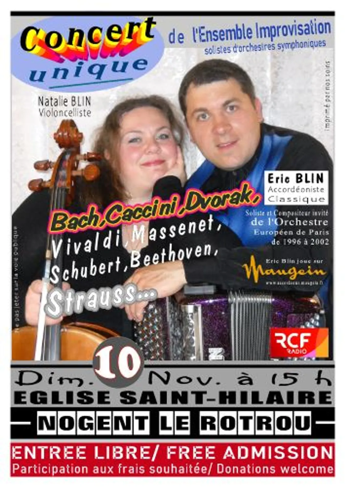 NOGENT-LE-ROTROU - Concert de musique classique de l' Ensemble Improvisation