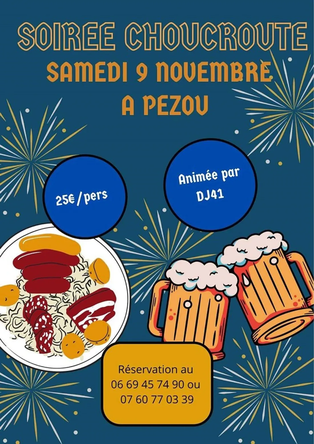 PEZOU (41) - Soirée choucroute