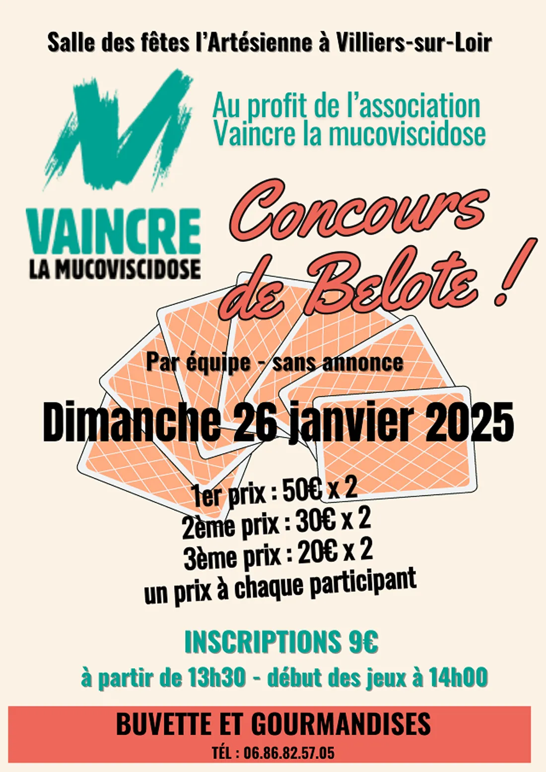 VILLIERS-SUR-LOIR (41) - Concours de belote