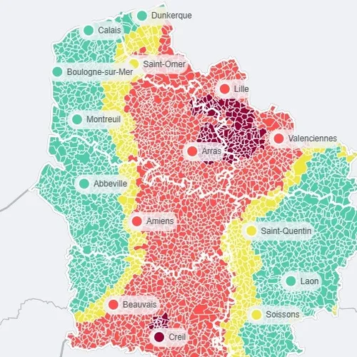 7h - La qualité de l'air reste mauvaise dans le Nord et le Pas de Calais