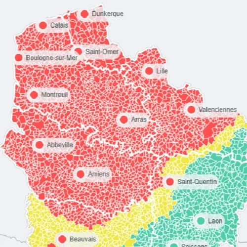 12h - Un épisode de pollution atmosphérique pour le Nord et le Pas de Calais