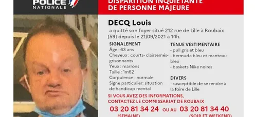 Un avis de recherche lancé dans le Nord
