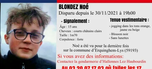 Disparition inquiétante d'un mineur
