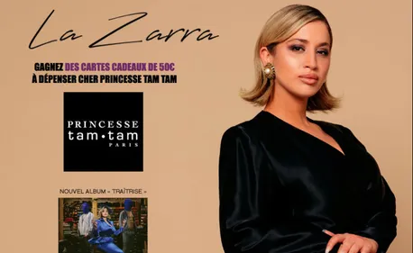Gagnez 50€ à dépenser chez Princesse Tam Tam avec La Zarra