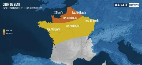 La tempête Franklin  en vigilance dans le nord jusque 1 h du matin