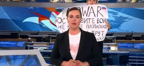 Un message anti guerre, pendant le JT le plus regardé du pays