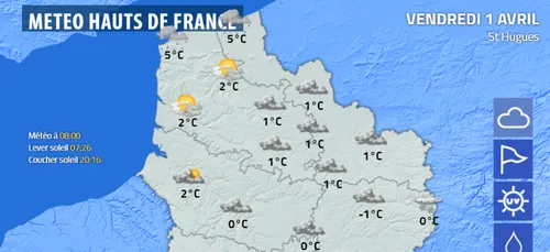 Agate Météo : Gelées et neige pour ce 1 avril
