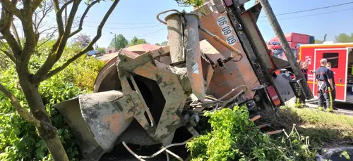 Accident impressionnant, hier à Wambrechies