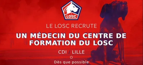 Le  Losc recrute un médecin pour son centre de formation