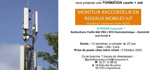 FORMATION :Monteur raccordeur à Longuenesse