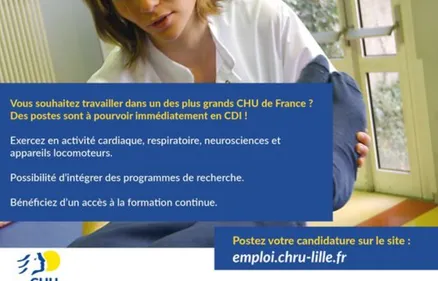 LE CHU LILLE recrute kiné