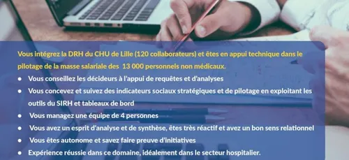 Le CHU à Lille recrute