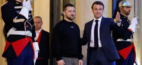 Volodimir Zelenski à Paris, hier soir