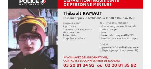 Un avis de recherche est lancé par la police du Nord