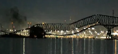 Les recherches suspendues après l'effondrement d'un pont à Baltimore