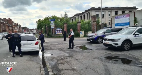 La police du Nord et la police belge mobilisées ensemble