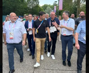 Tony Estanguet était dans la métropole lilloise hier !