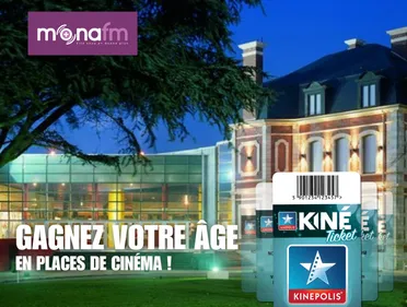 Gagnez votre âge en places de cinéma!