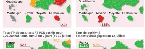 Coronavirus - Trois régions sont désormais en rouge :...