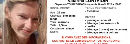 Avis de recherche : Disparition inquiétante de Katarina LORTHIOIR,...