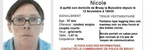 Bruay la Buissière  On recherche  Nicole -Elle a quitté son...