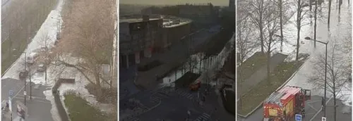 Zénith de Lille : Inondations en cours - L'Avenue du Président...