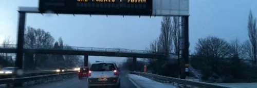 Le point sur les routes avec la neige sur l'A1, l'A25 et l'A26