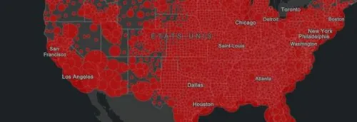 L'épidémie ralentit aux Etats-Unis avec moins de 40.000 cas quotidiens