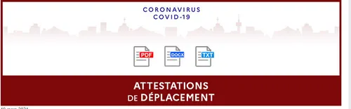 Voici la nouvelle attestation de deplacement