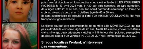 Les trois hommes suspectés d’avoir enlevé Mia, 8 ans, ont été...