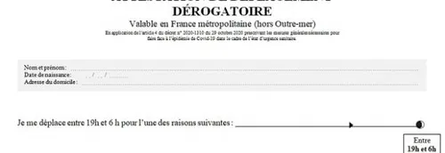 1è étape du déconfinement : La nouvelle attestation