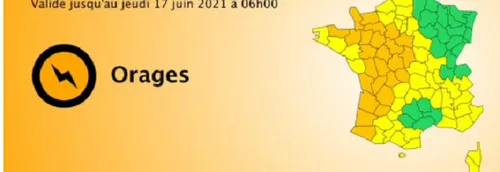 Météo France place ce matin pas moins de 25 départements en...