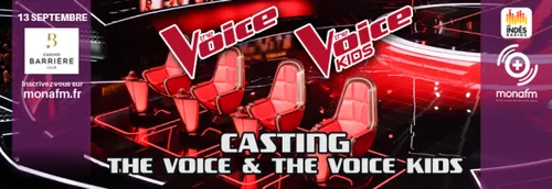 Casting The Voice et The Voice Kids avec Mona FM - Lille le 13...