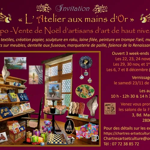 CHARTRES - Expo-vente de Noël de l’Atelier aux Mains d’Or