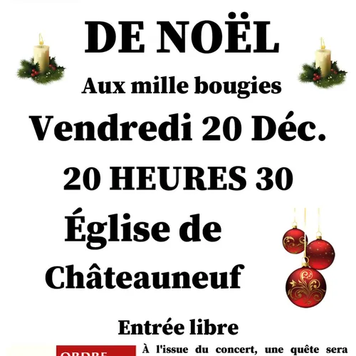 CHÂTEAUNEUF-EN-THYMERAIS – Concert de Noël : Aux milles bougies